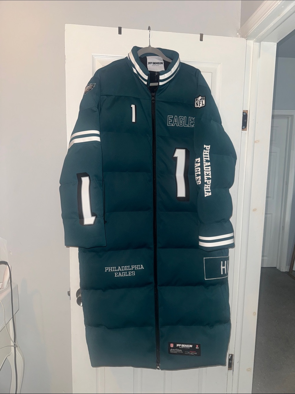 NWT Unisex Jalen Hurts Midnight Green Eagles Off Season x NFL Player Puffer
